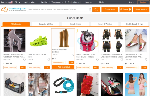 Ulasan Dropshipping Cj Fitur Terbaik Kelemahan Dan Perbandingan Dengan Aliexpress Affde Marketing