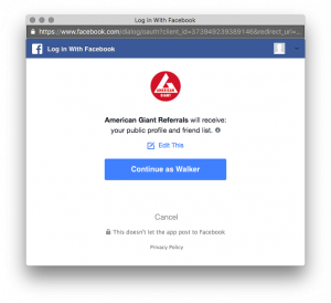 facebook-реферал-американский гигант-логин