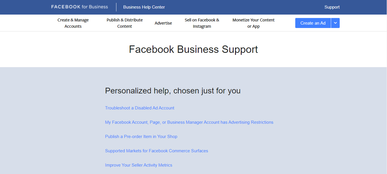 So kontaktierst du den Facebook Business ChatSupport Affde Marketing