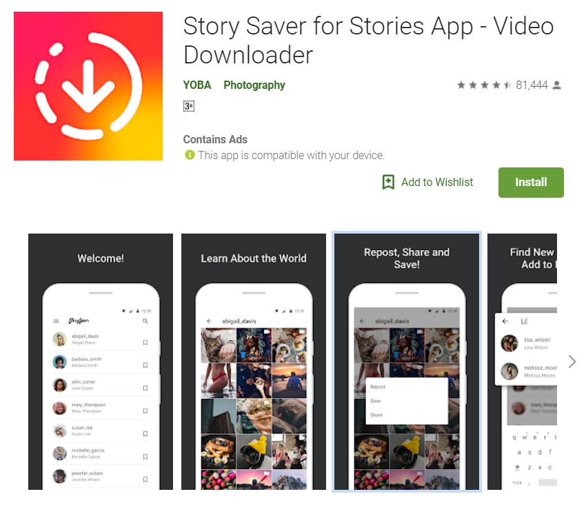 download story for instagram