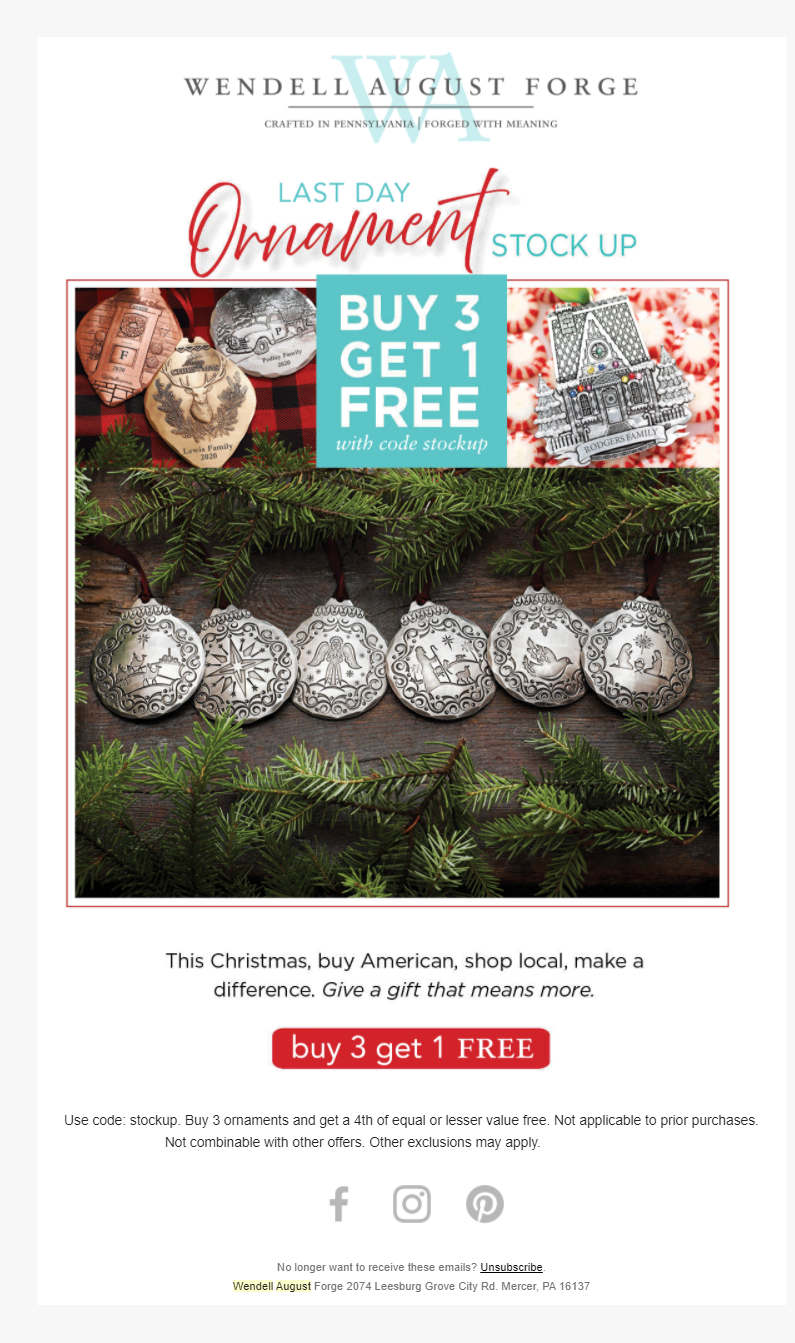 グリンチがあなたのためだけに盗んだのクリスマスeメールマーケティングの例 21 Affde マーケティング