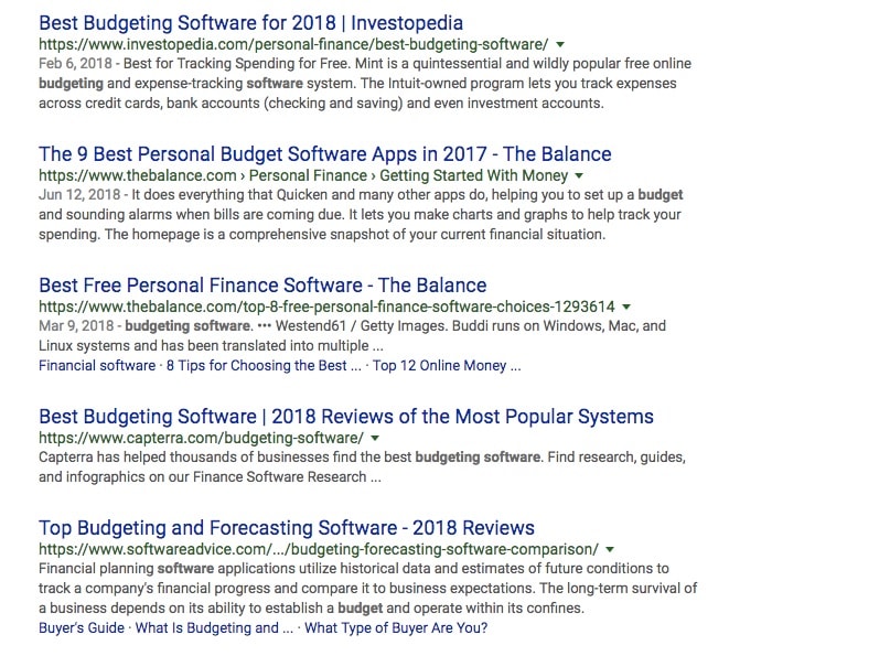 top free personal budget software